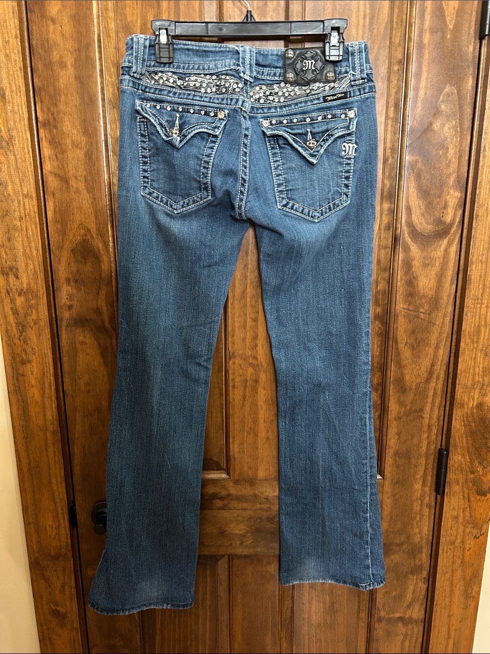 Miss Me Women’s Bootcut Jeans JP5011-3 waist 30 inseam 31 (hemmed) (H-37) - Picture 2 of 8